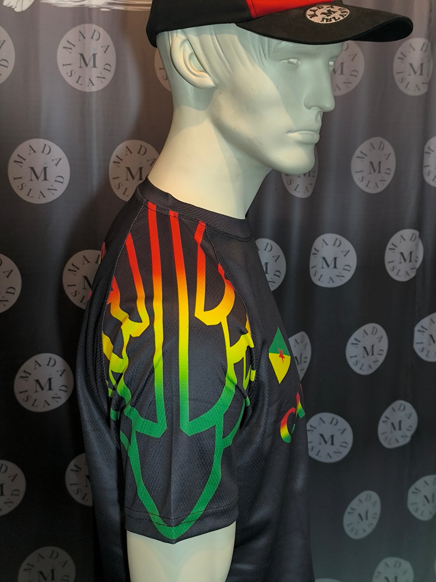 Exclusivite Maillot Football Guyane 973 Rouge Jaune Vert