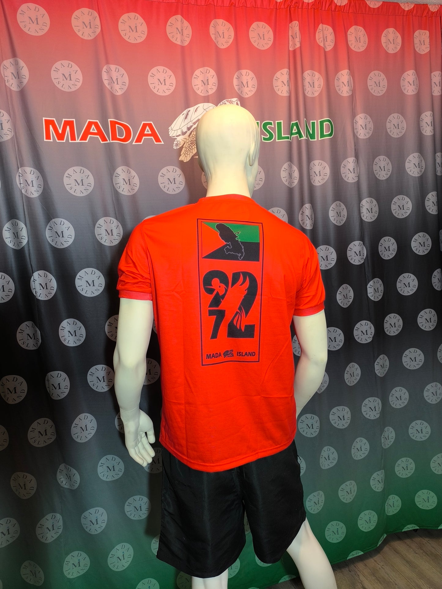 T-shirt Martinique 972 Noir ou Rouge