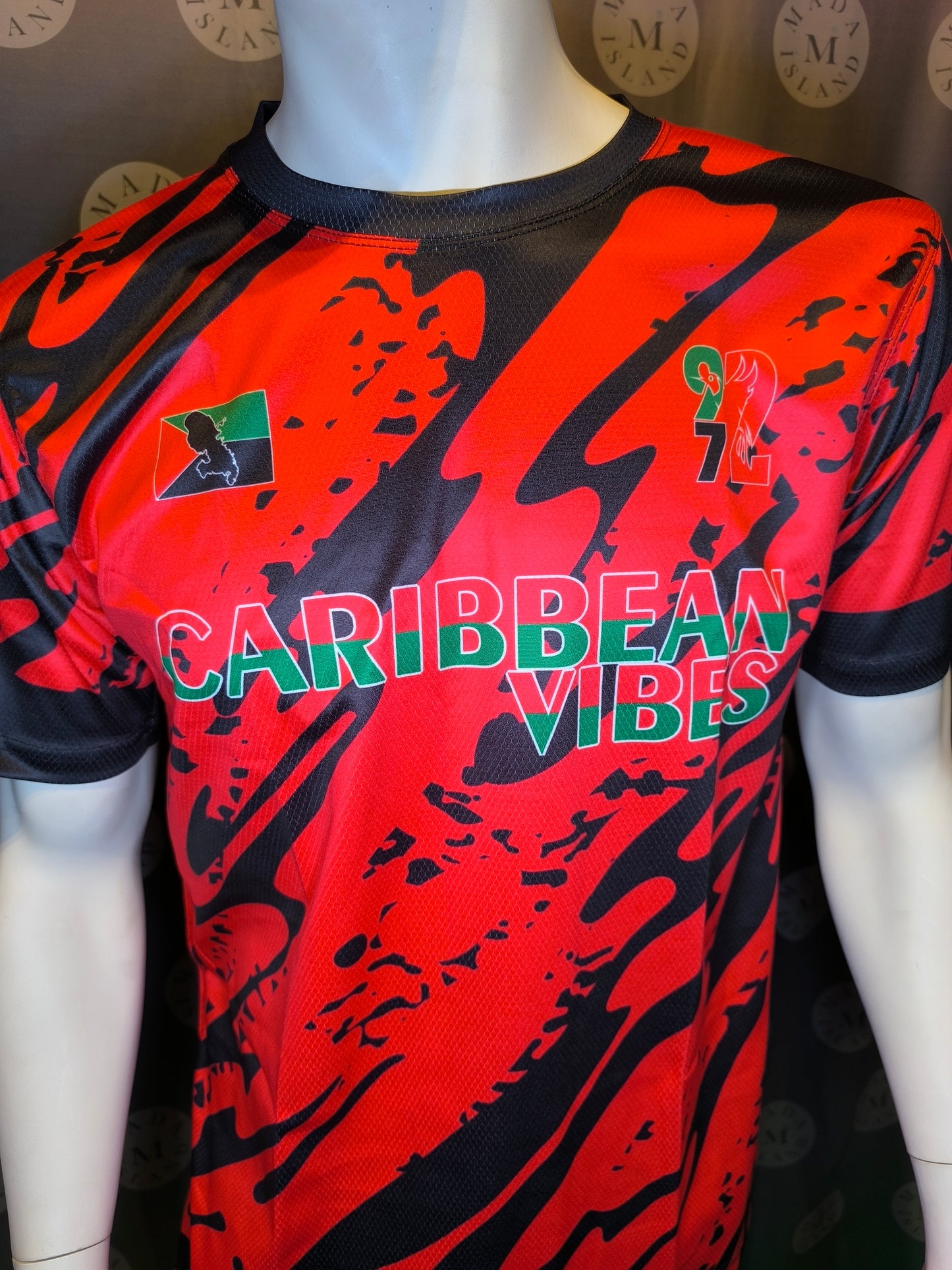 Maillot Martinique Rouge Camouflage