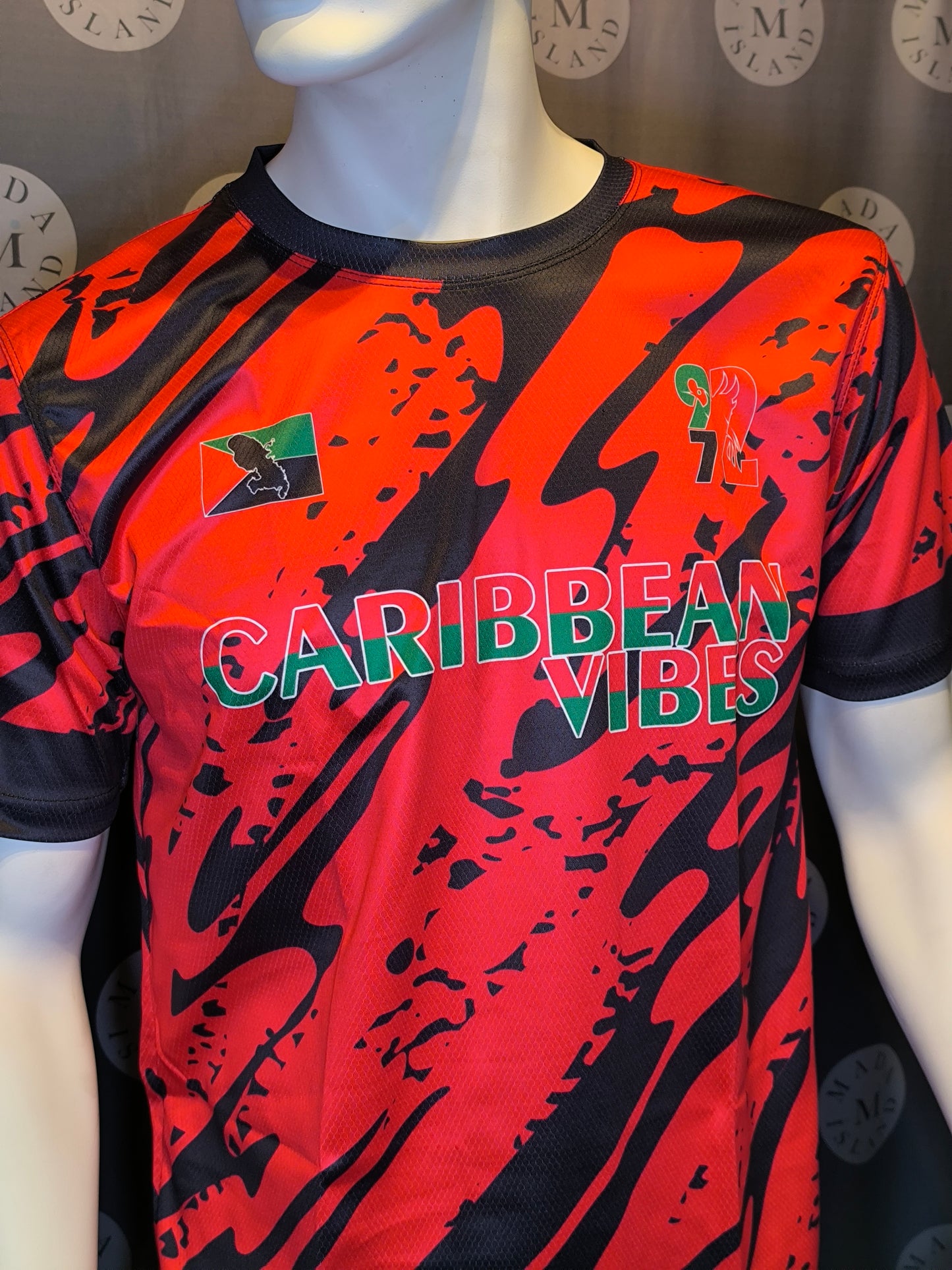 Maillot Martinique Rouge Camouflage
