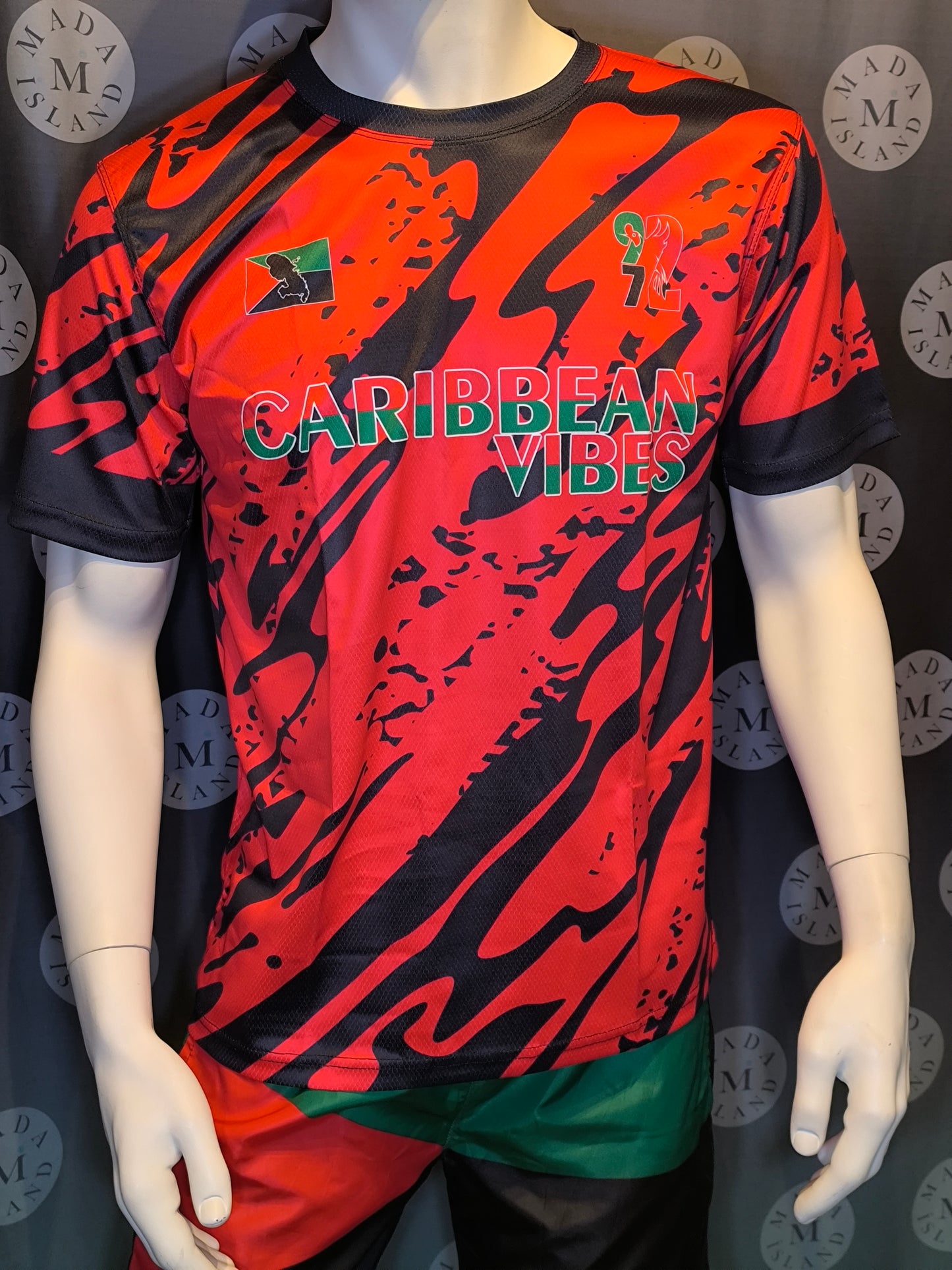 Maillot Martinique Rouge Camouflage