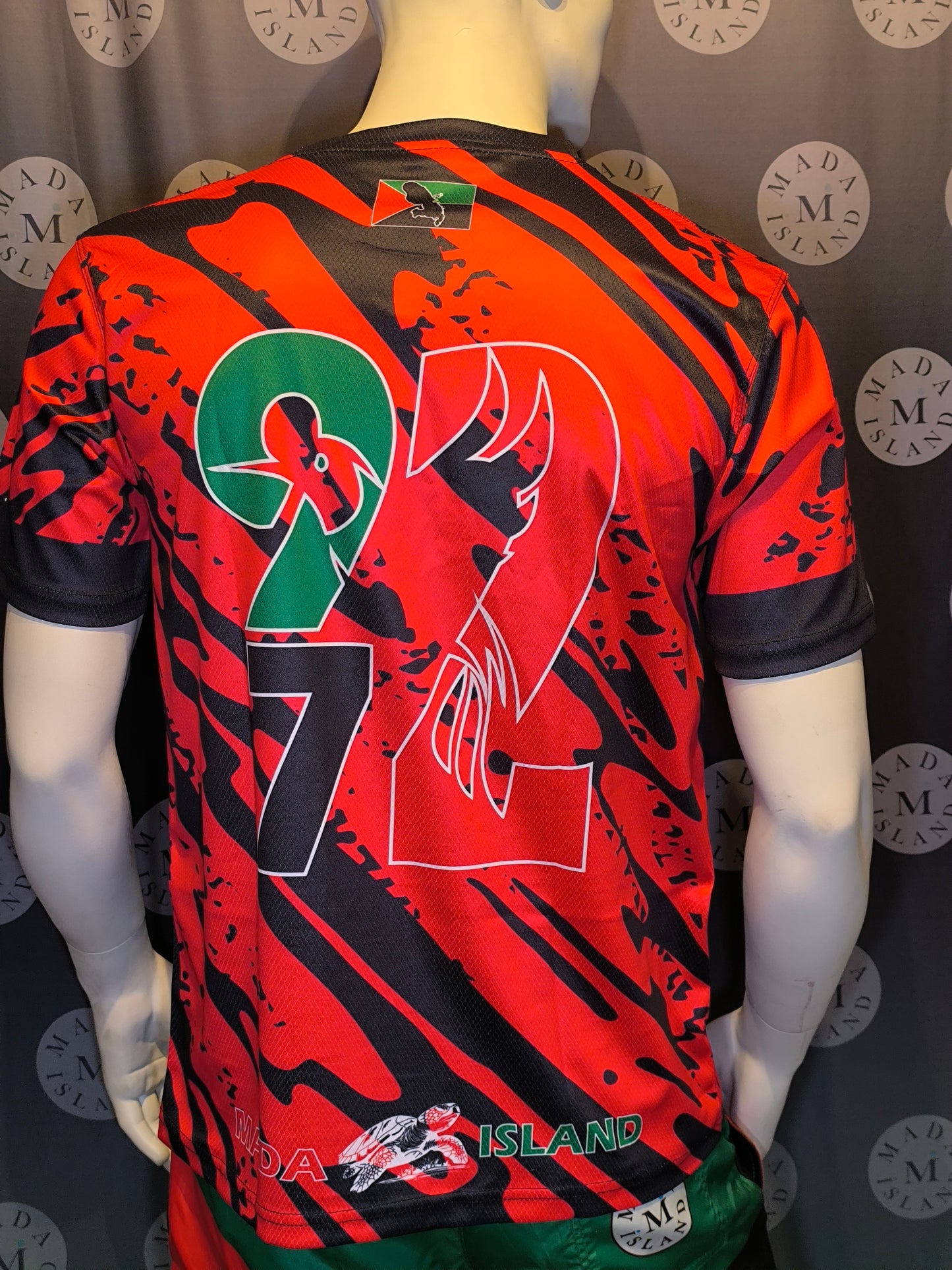Maillot Martinique Rouge Camouflage