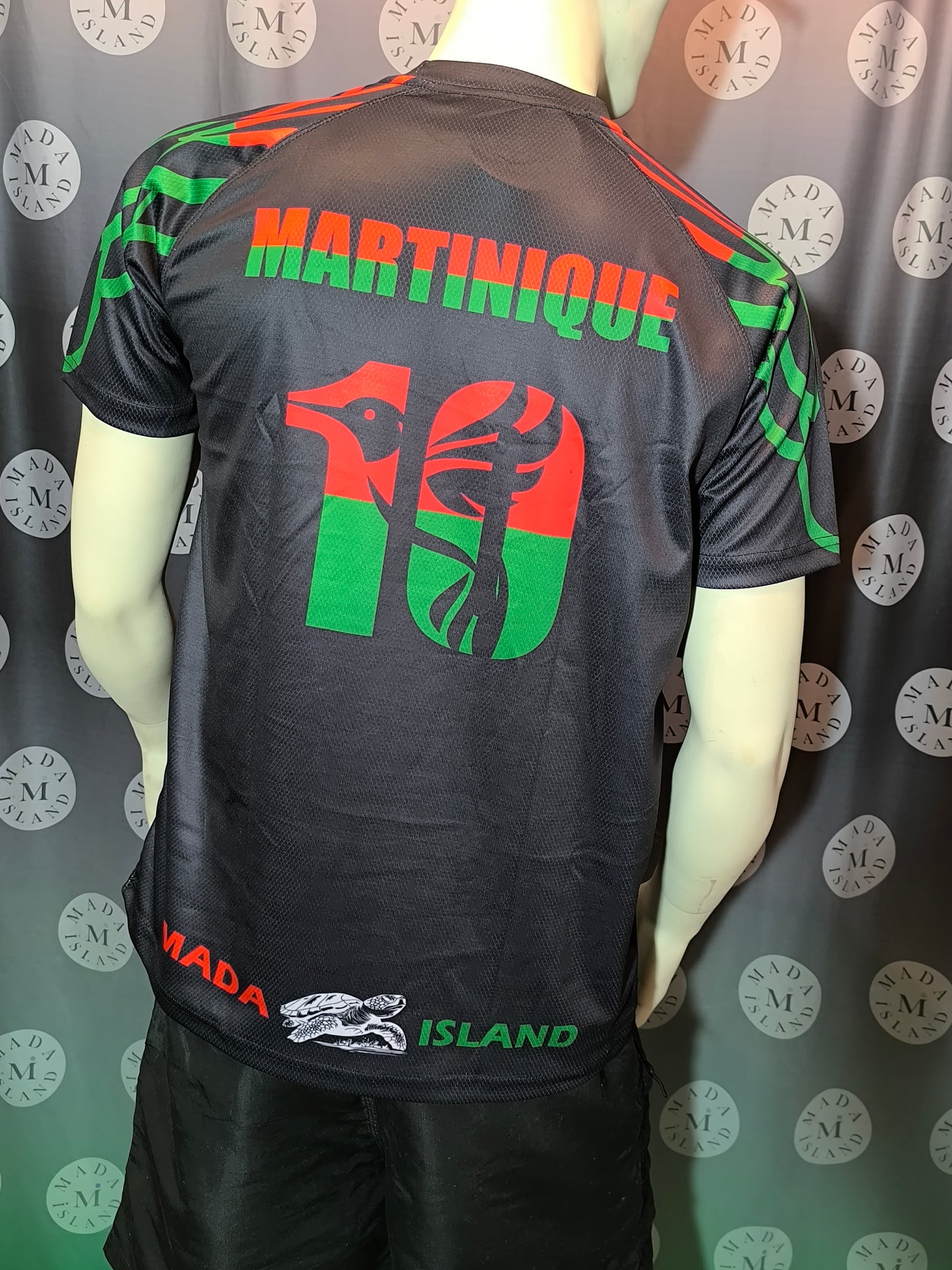 Exclusivité Maillot Football Martinique Rouge Vert Noir