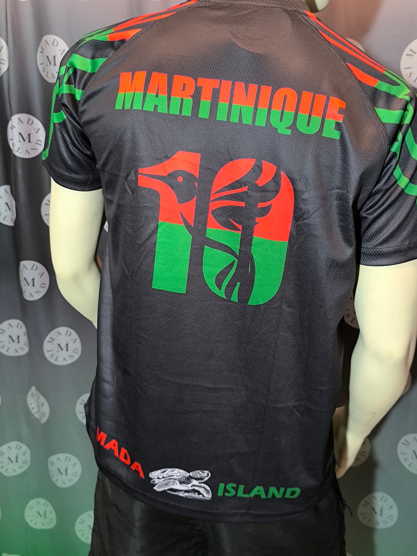 Exclusivité Maillot Football Martinique Rouge Vert Noir