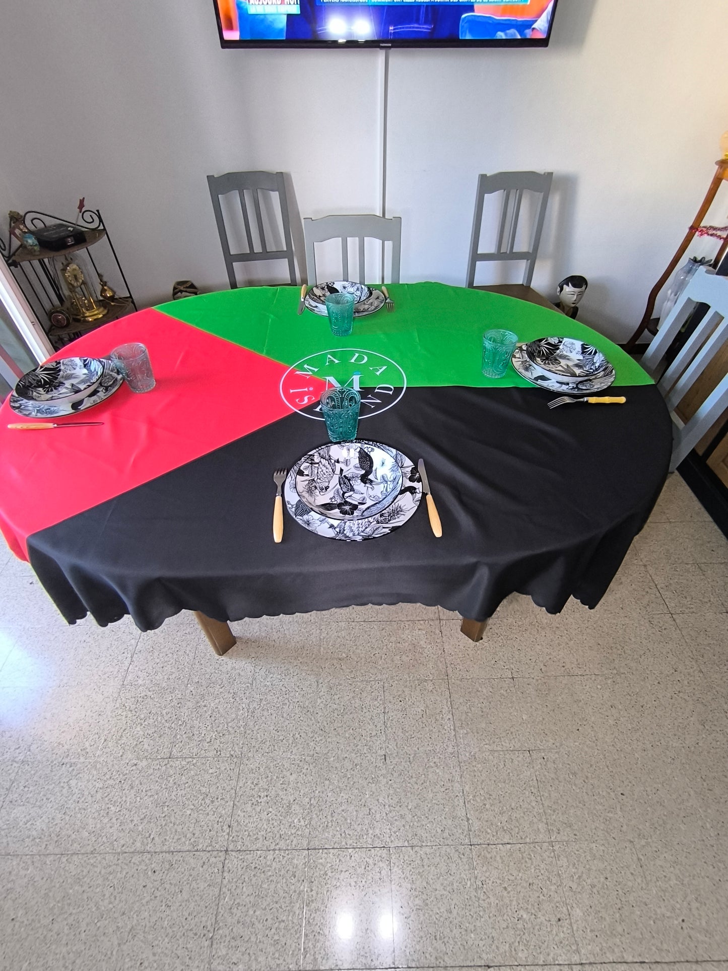 Nappe ronde et rectangulaire Drapeau Martinique
