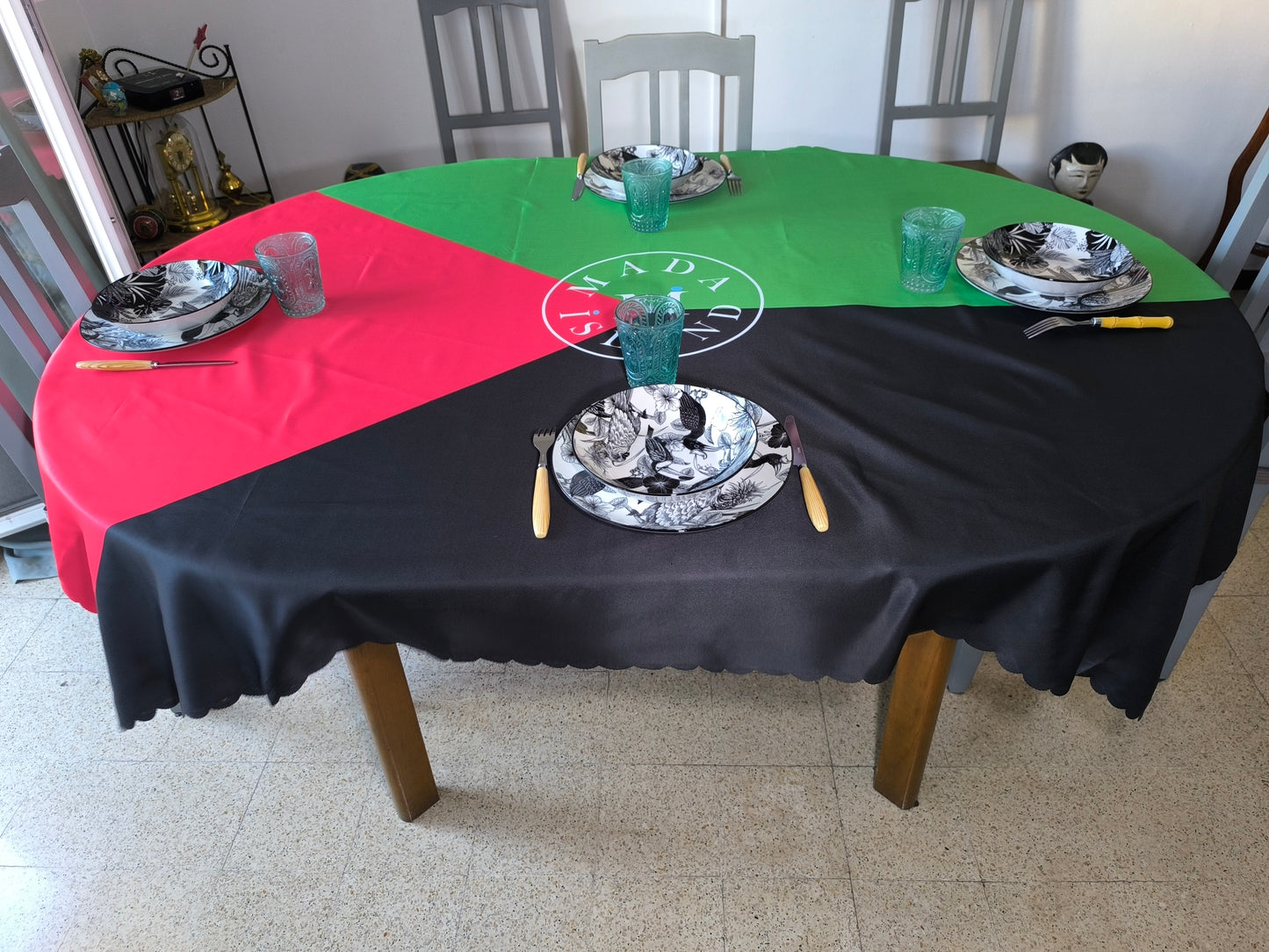 Nappe ronde et rectangulaire Drapeau Martinique