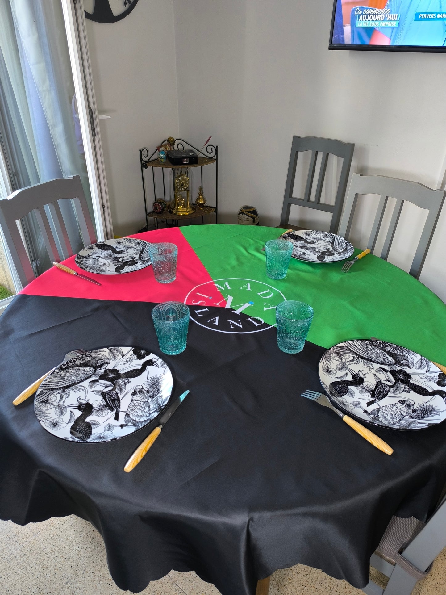 Nappe ronde et rectangulaire Drapeau Martinique