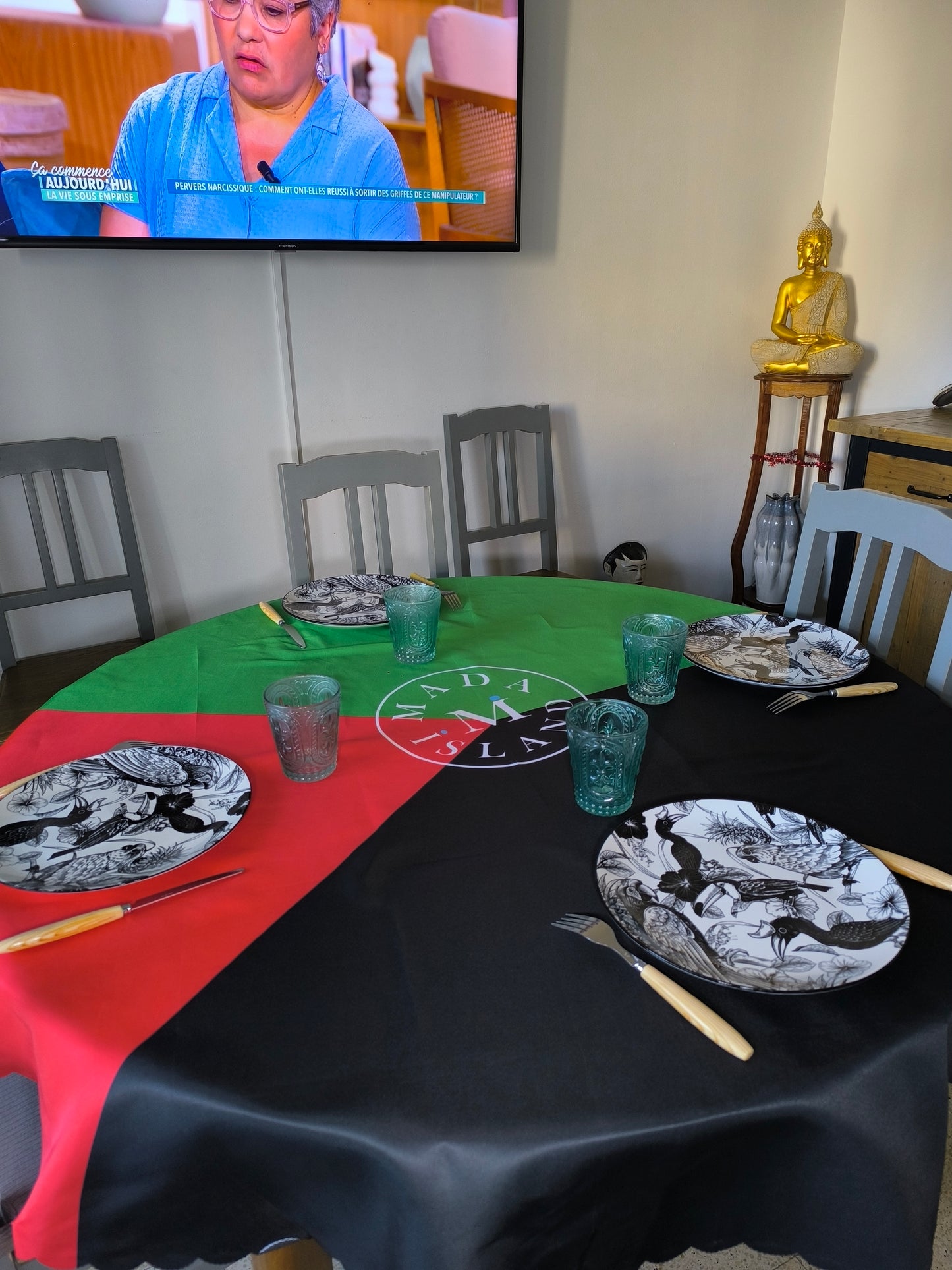 Nappe ronde et rectangulaire Drapeau Martinique