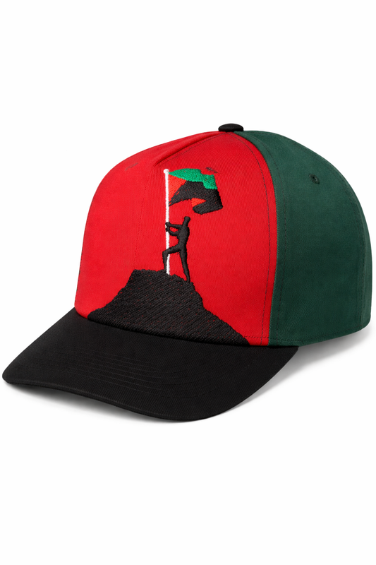 Casquette Brodé Martinique Drapeau Rouge Vert Noir