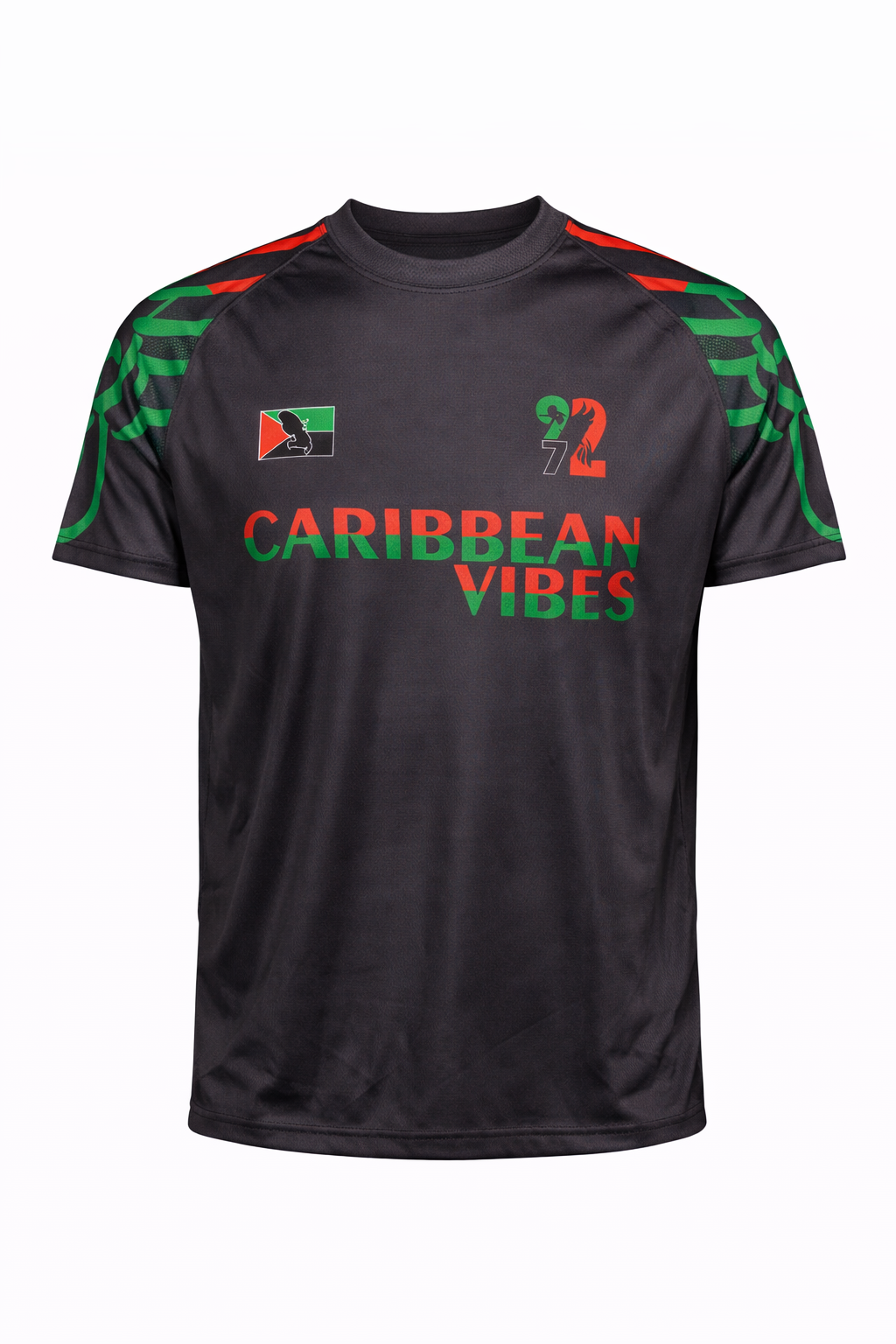 Exclusivité Maillot Football Martinique Rouge Vert Noir