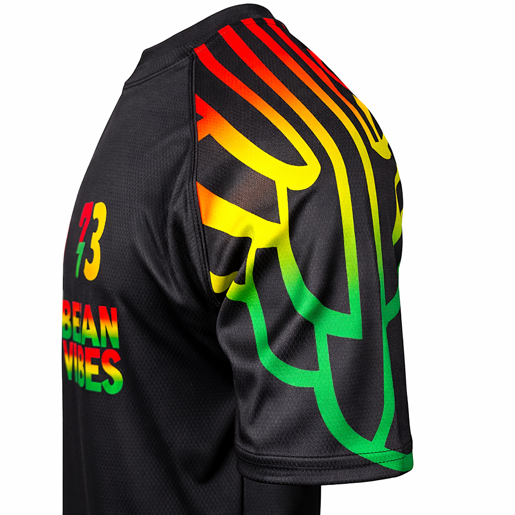 Exclusivite Maillot Football Guyane 973 Rouge Jaune Vert