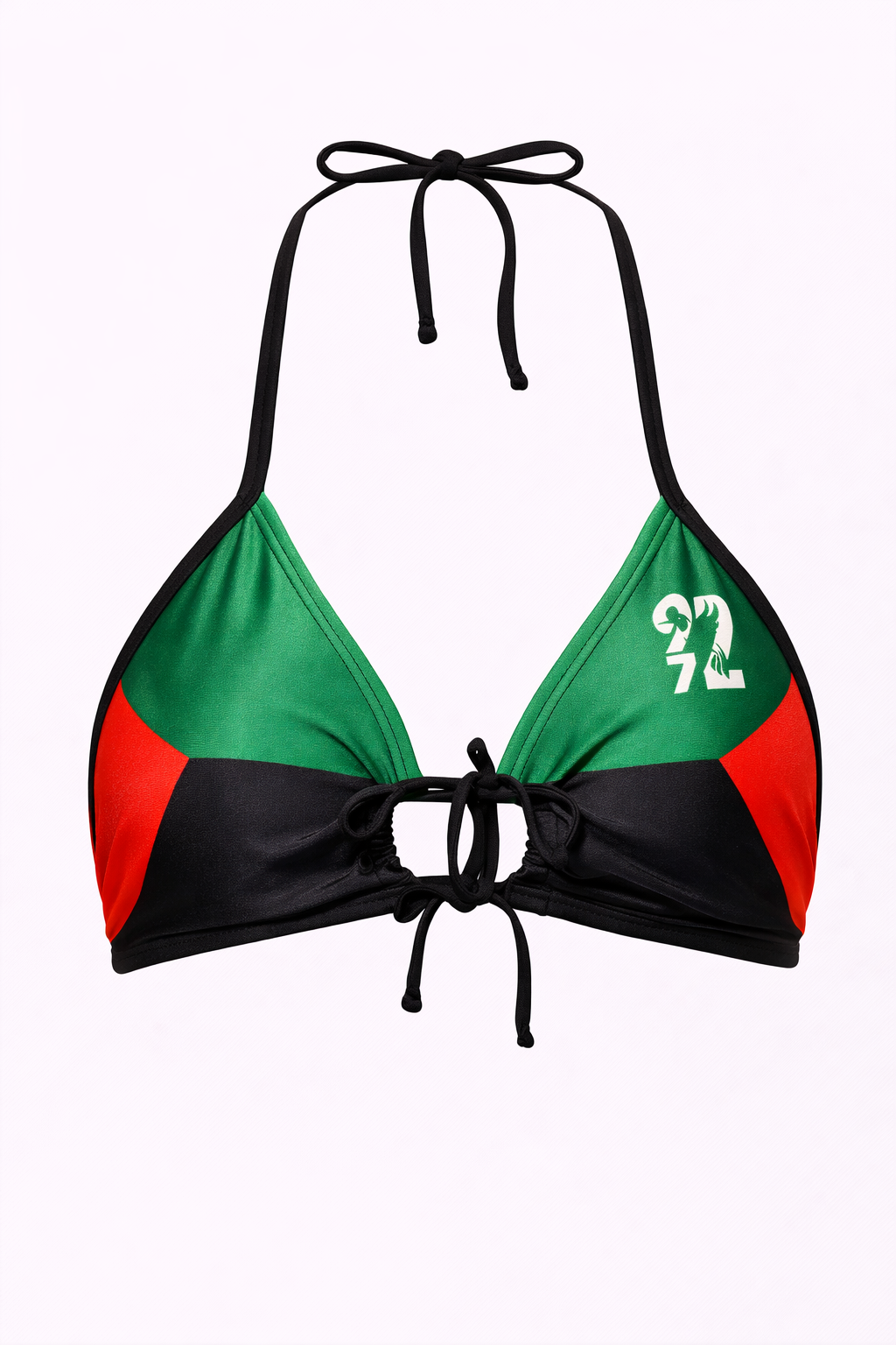Martinique Bikini Swimsuit Red Green Black