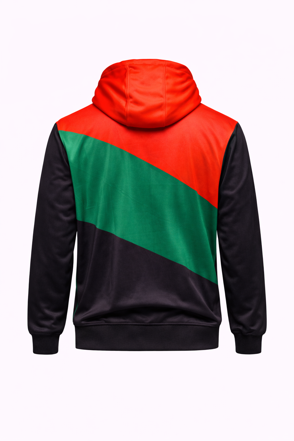 Sweat Capuche Martinique Rouge Vert Noir