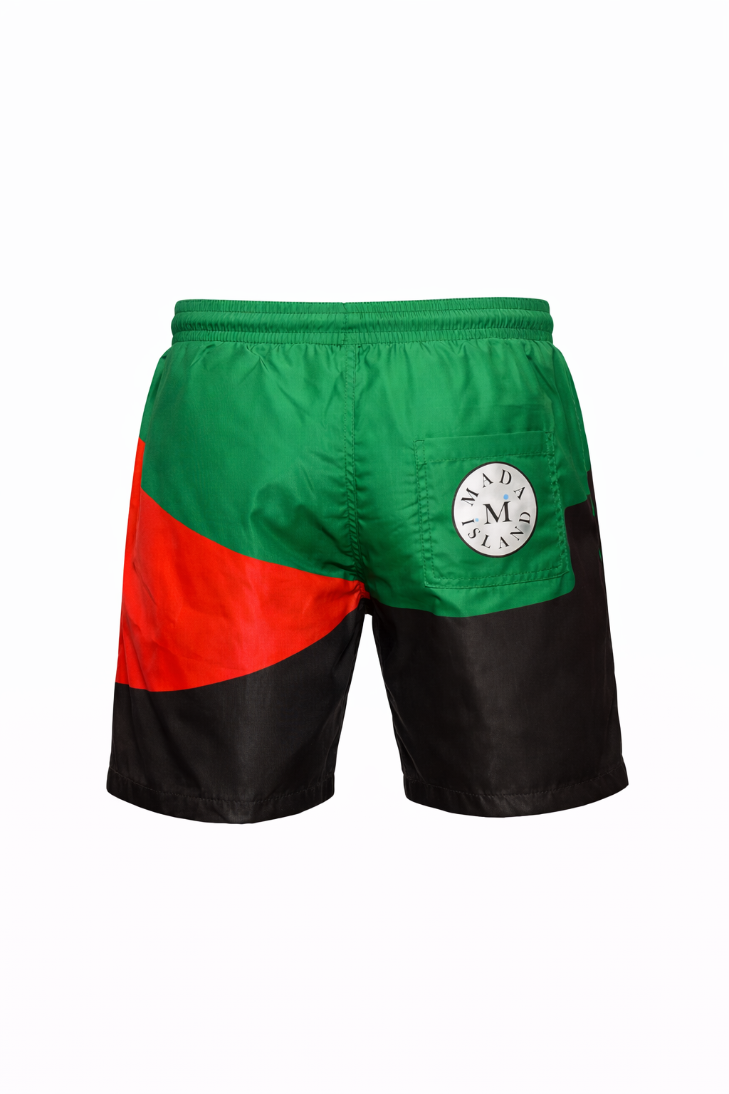 Short de Bain Drapeau Martinique Rouge Vert Noir