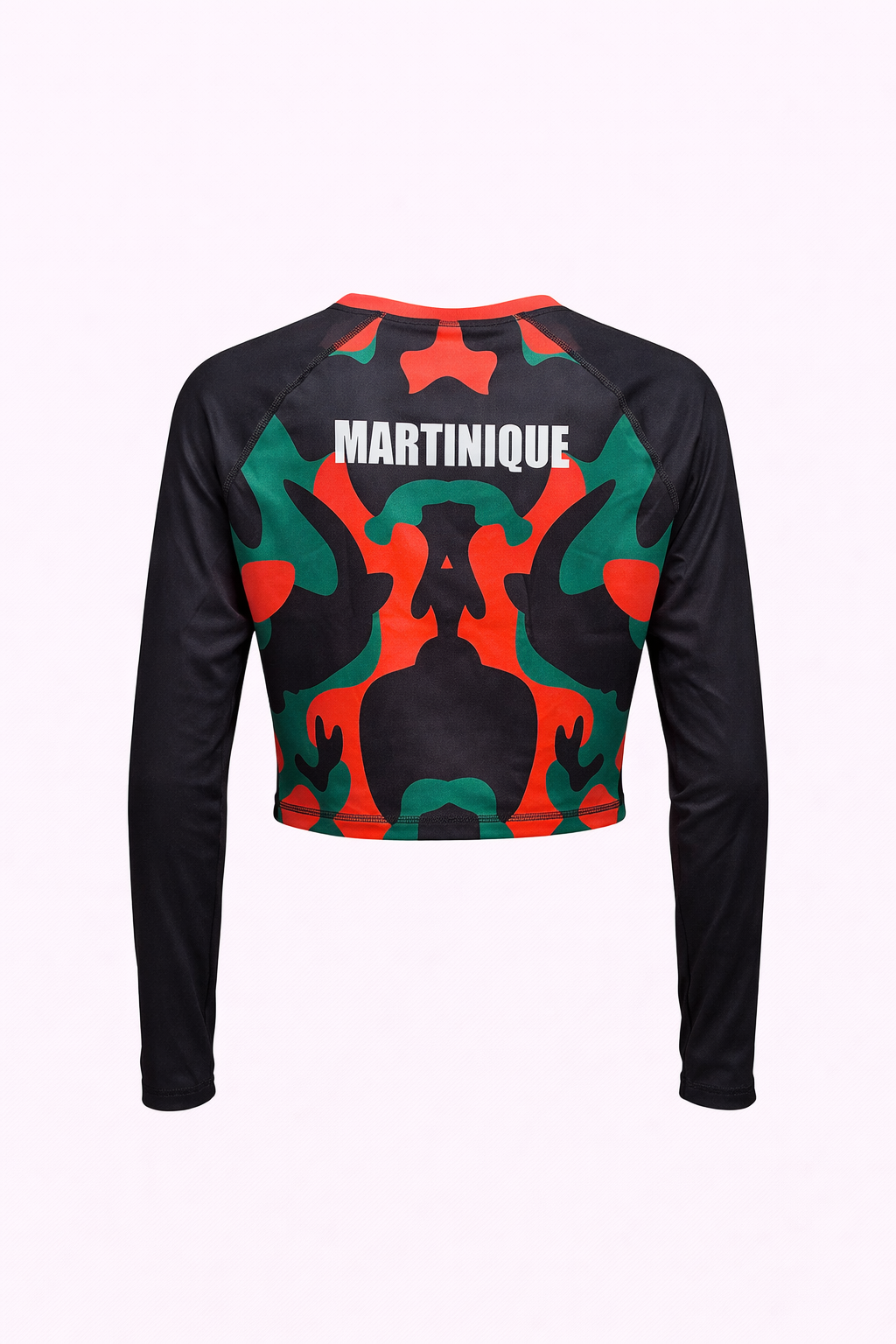 Haut Manche Longue Femme Martinique Rouge Vert Noir