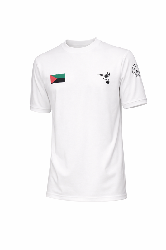 Martinique flag t-shirt, hummingbird