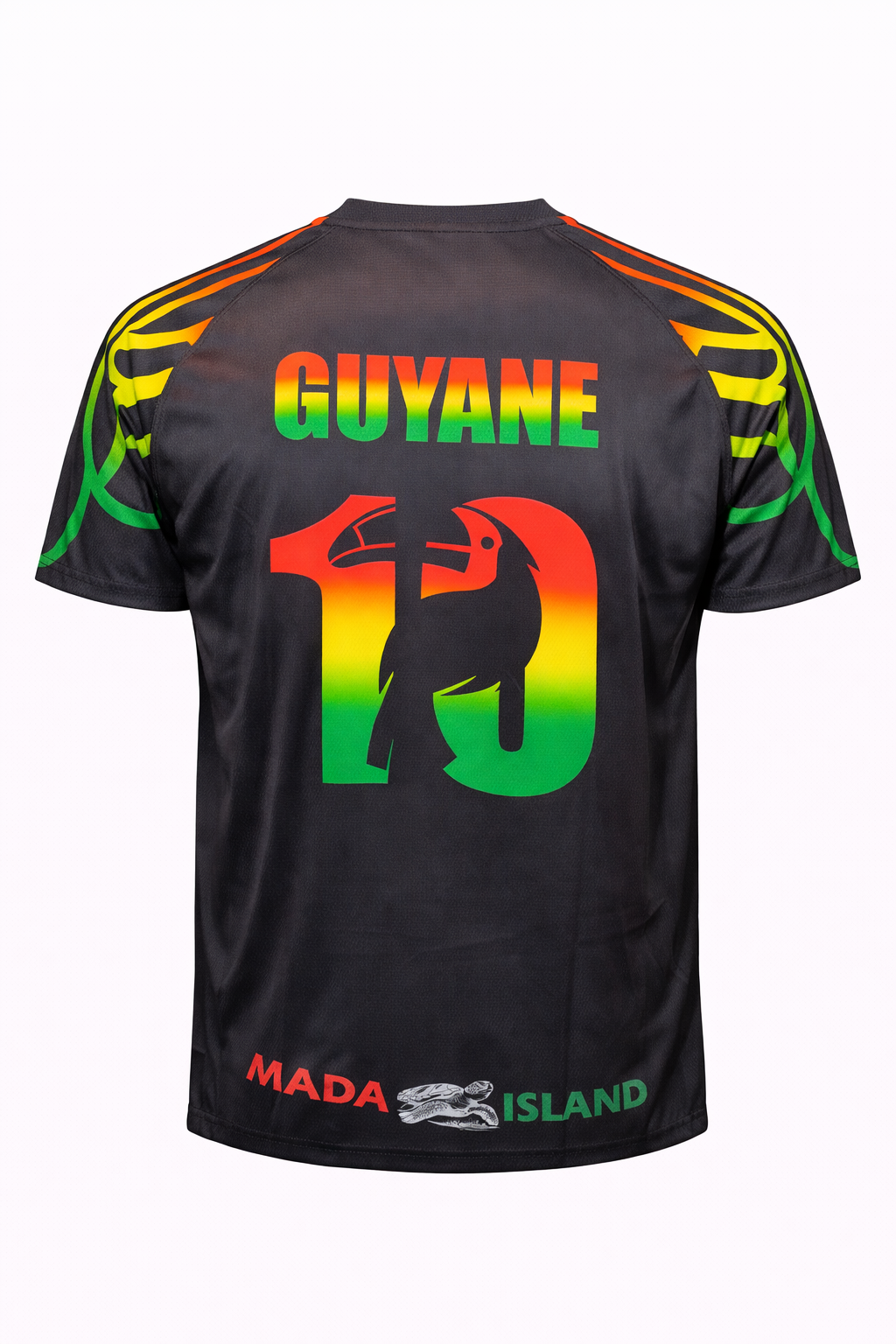 Exclusivite Maillot Football Guyane 973 Rouge Jaune Vert