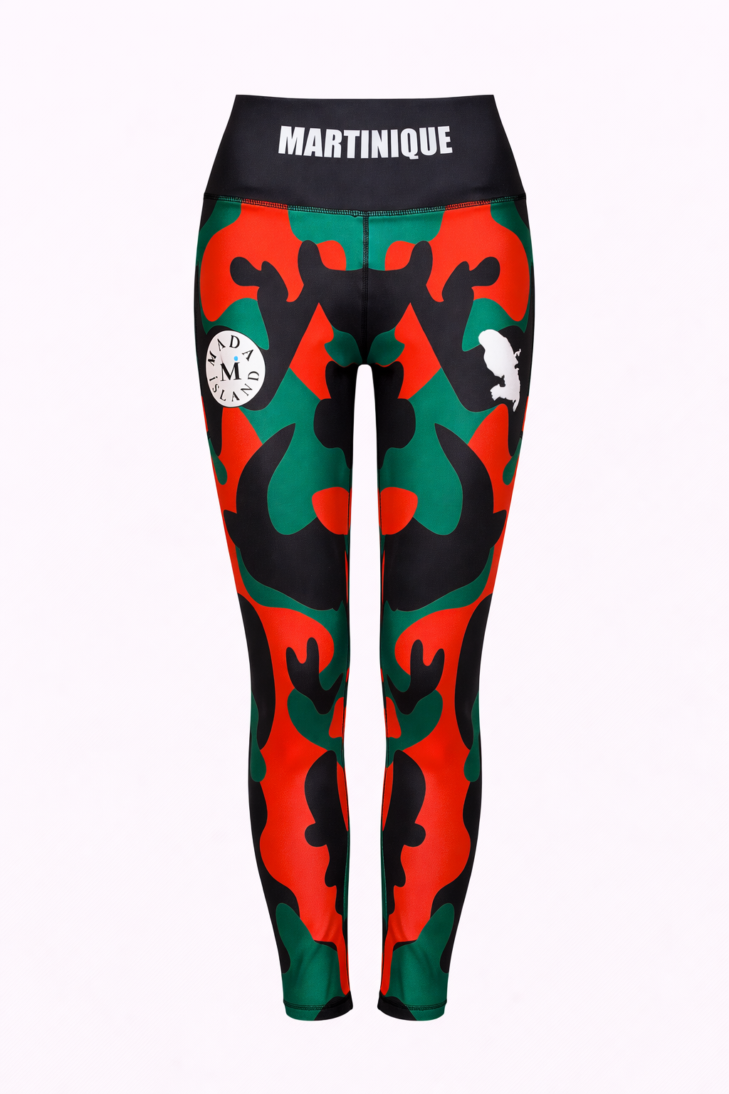 Legging Femme Martinique rouge vert noir