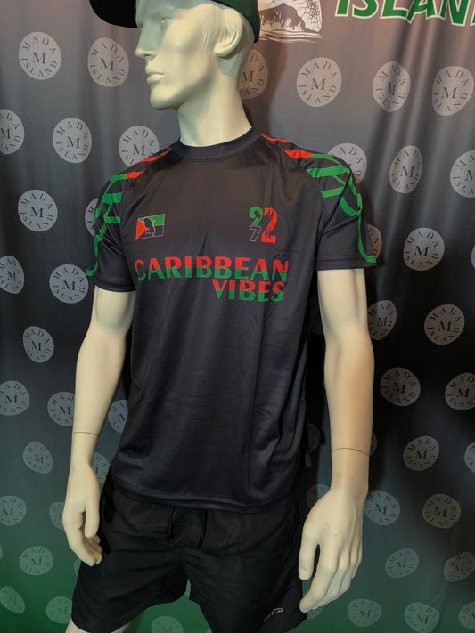 Exclusivité Maillot Football Martinique Rouge Vert Noir