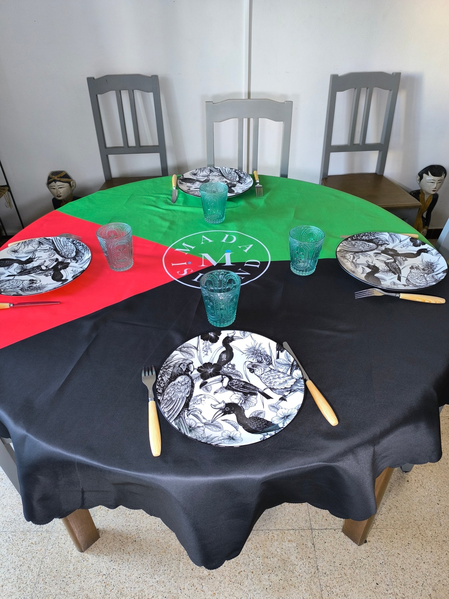 Nappe ronde et rectangulaire Drapeau Martinique