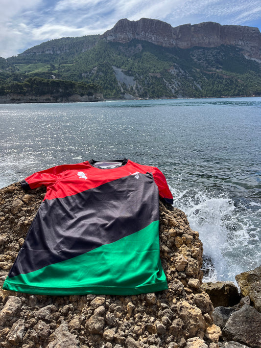ensemble foot martinique 972 noir vert rouge madinina